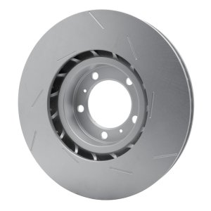Porsche Panamera Brake Rotor (1) - Left Front - R1 Concepts - Slotted Carbon Alloy GeoMET - `10-`23